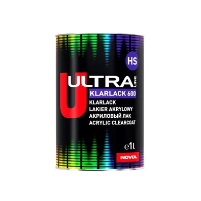 Акриловый лак Novol Ultra 600 HS 1л + отв. 0,5л