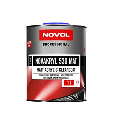 Матовый акриловый лак Novol NOVAKRYL 530 1л + отв. 0,5л