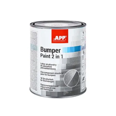 Краска для бампера APP Bumper Paint 2 в 1 020802 1л Серая