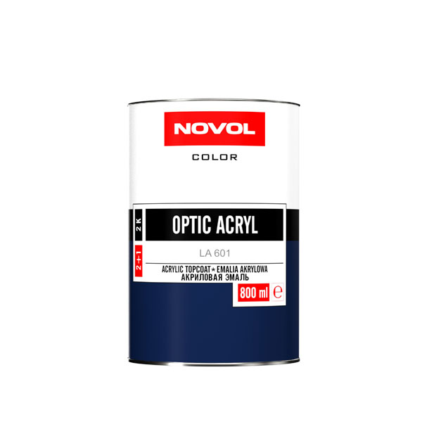 Novol OPTIC 2K Акриловая автоэмаль 0,8л (без отвердителя) 1027-снежно-белый
